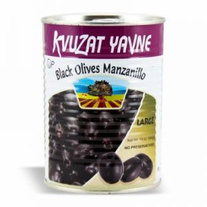 YAVNE BLACK OLIVES LARGE 12/19 OZ